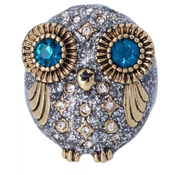 New Betsey Johnson Owl Statement Ring - Picture 2 of 7
